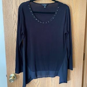 Simply Vera Vera Wang Black Blouse